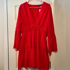 Red Bloom Dress